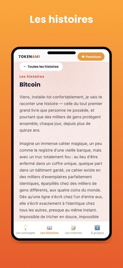 Capture d'écran Tokenami : Les histoires